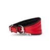 Obroża dla psa, wzór chart, 50MM/35CM czerwona