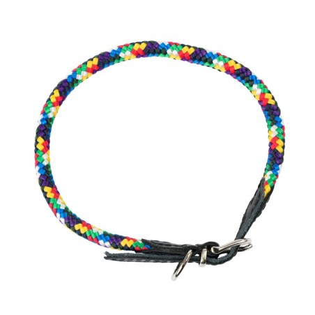 Obroża dla psa, z klamrą, sznurek, 8MM/40CM multikolor