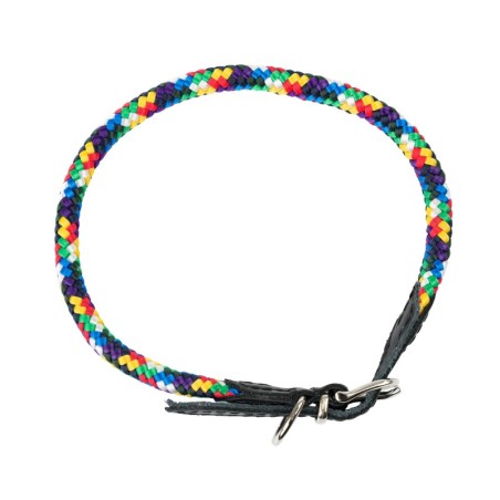 Obroża dla psa, z klamrą, sznurek, 8MM/50CM multikolor