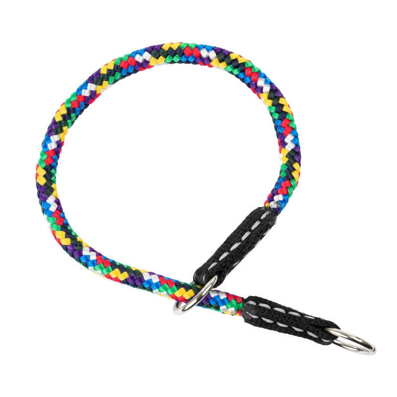 Obroża dla psa, zaciskowa, sznurek, 12MM/60CM multikolor