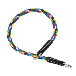 Obroża dla psa, zaciskowa, sznurek, 8MM/40CM multikolor