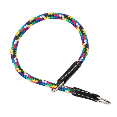 Obroża dla psa, zaciskowa, sznurek, 8MM/50CM multikolor