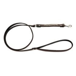 Smycz dla psa, wzór kostki, 25MM/110CM brązowa