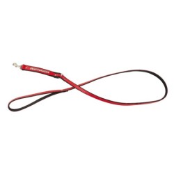 Smycz dla psa, wzór kostki, 25MM/110CM czerwona