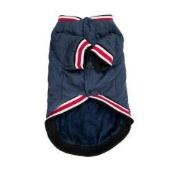 Kurtka, dla psa, niebieska, pikowana, rozmiar S, 35