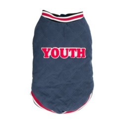 Kurtka, dla psa, niebieska, pikowana, rozmiar 4XL, 65