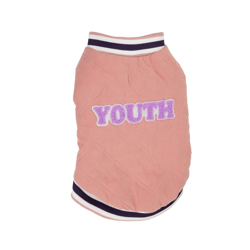 Kurtka, dla psa, różowa, pikowana, rozmiar 4XL, 65