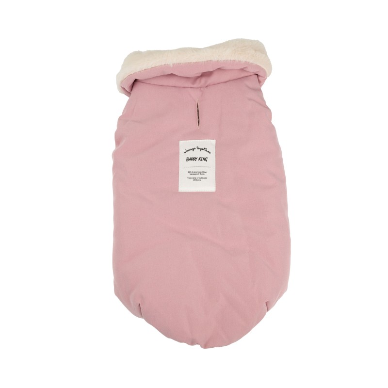 Kurtka, dla psa, różowa, z kołnierzem, rozmiar  3XL, 60