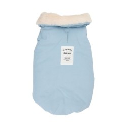 Kurtka, dla psa, niebieska, z kołnierzem, rozmiar  4XL, 65