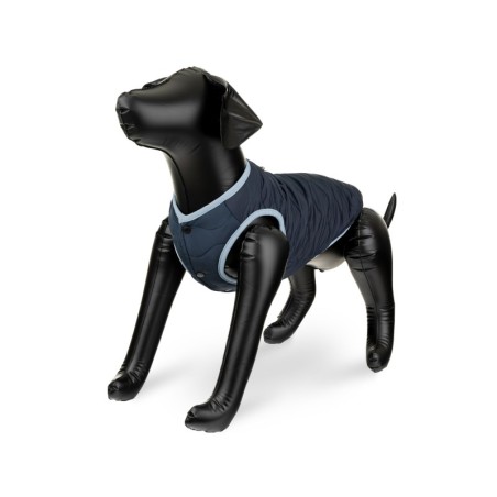 Kurtka, dla psa, ciemnoniebieska, pikowana, rozmiar  L, 45