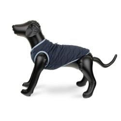 Kurtka, dla psa, ciemnoniebieska, pikowana, rozmiar  2XL, 55