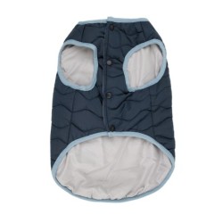 Kurtka, dla psa, ciemnoniebieska, pikowana, rozmiar  3XL, 60