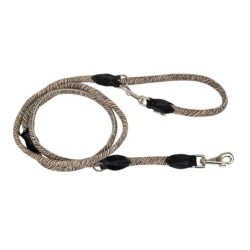 Smycz dla psa, wzór TIGER, regulowana okrągła 12mm /220cm