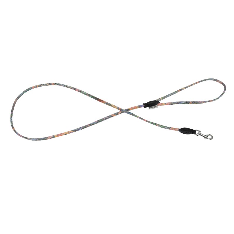 Smycz dla psa, wzór  LA FLEUR,  okrągła  6mm /120cm