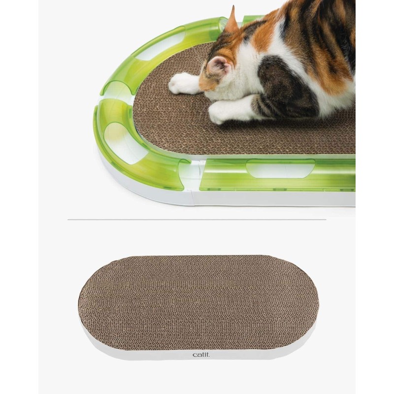 Drapak kartonowy Catit Senses 2.0 Oval Scratcher, do torów Catit