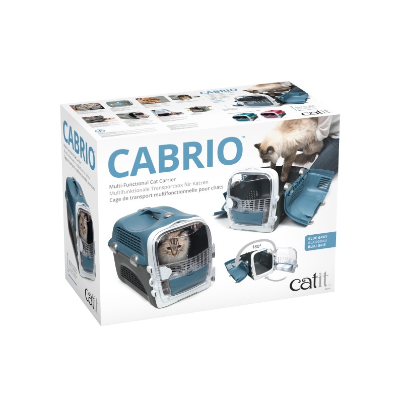 Transporter Catit Design Cabrio, niebieski/szary