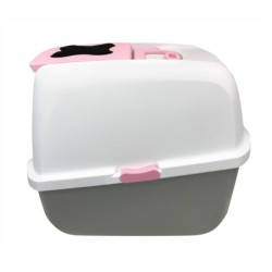 Kuweta zabudowana, różowa, 43x57x50cm +GRATIS pojemnik filtracyjny Catit Magic Blue