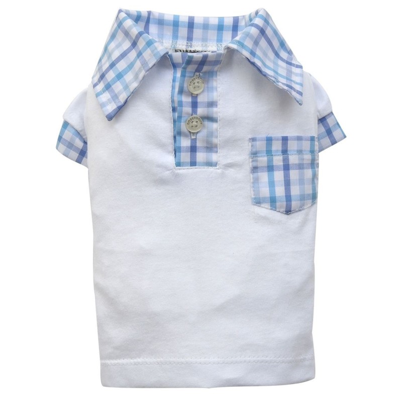 Koszulka polo, biała,SD-S 23-25cm/36-38cm