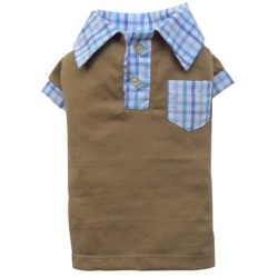 Koszulka polo, brązowa,SD-XL 33-35cm/51-53cm