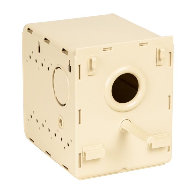 Lęgówka Agapornis Nest, kolor beżowy, 16,5 × 20 × 20h