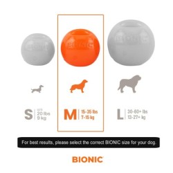 BIONIC Piłka, gryzak, dla psa, M, 6,7 cm