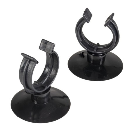 Przyssawka z klipsem, czarna, 3 szt., 16/22 mm