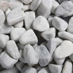 Gravel Carrara White, żwirek, do akwarium, biały, 12-16 mm, 2 kg