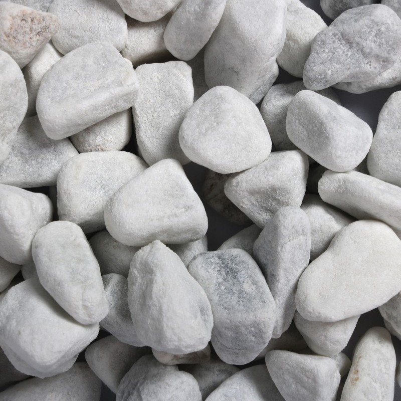 Gravel Carrara White, żwirek, do akwarium, biały, 12-16 mm, 2 kg