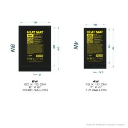 Mata grzewcza, do terrarium, 8W, 20x15 cm