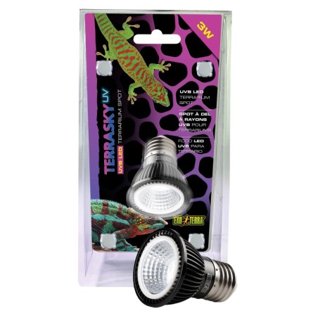 Żarówka UVB LED Spot 3W, do terrarium