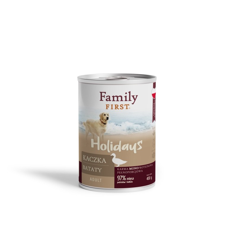 Puszka dla psa, KACZKA/BATATY, adult, monoproteina, 400 g