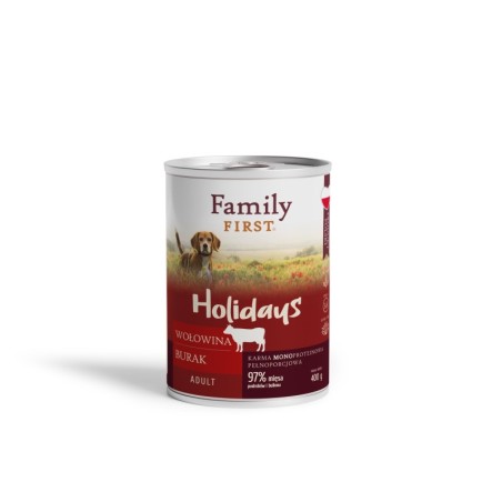 Puszka dla psa, WOŁOWINA/BURAK, adult, monoproteina, 400 g