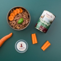 Puszka dla psa, JAGNIĘCINA/KRÓLIK/MARCHEW, adult, duoproteina, 400 g