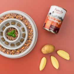 Puszka dla psa, JAGNIĘCINA/WOŁOWINA/ZIEMNIAKI, adult, duoproteina, 400 g