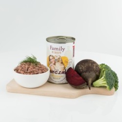 Puszka dla psa, BOGATA W KURCZAKA, z burakami, adult, 400 g