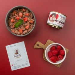 Puszka dla psa, BOGATA W WOŁOWINĘ, z marchewką, małe rasy, 200 g