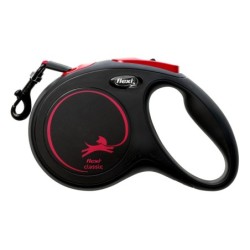 New Classic, smycz, dla psa, black fire, M, 5m, taśma
