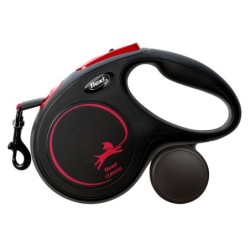 New Classic, smycz, dla psa, black fire, M, 5m, taśma