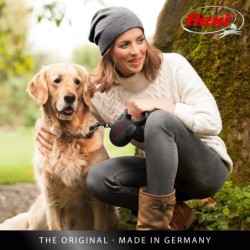 New Classic, smycz, dla psa, black fire, M, 5m, taśma