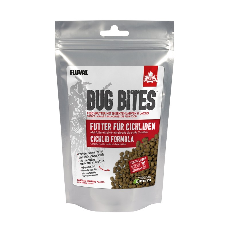 Bug Bites Cichlids Formula, pokarm dla pielęgnic, M/L, granulat, 100g