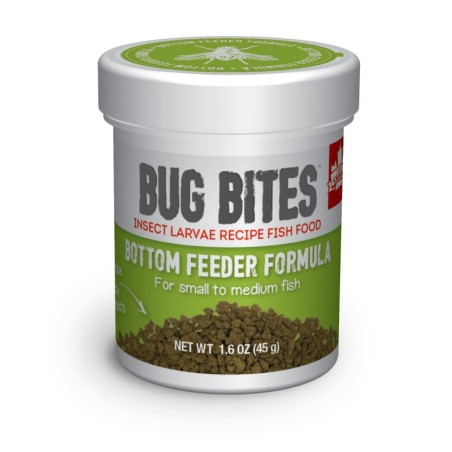 Bug Bites Bottom Feeder Formula, pokarm dla ryb żerujących przy dnie, S/M, granulat, 45g