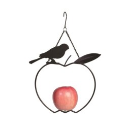 Karmnik dla ptaków do zawieszania owoców lub kul tłuszczowych, metalowy, 23x22,5cm