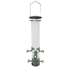 Karmnik dla ptaków, plastikowy, wiszący, 13x13x57,5cm
