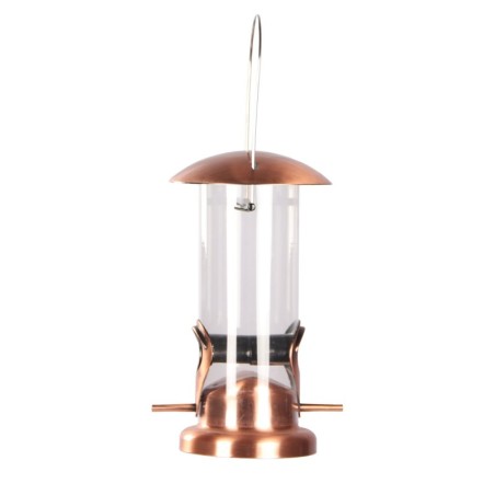 Karmnik dla ptaków, metalowy, wiszący 13,5x13,5x25 cm