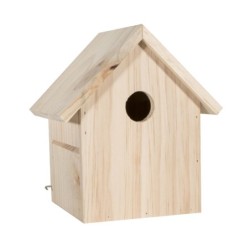 Lęgówka dla ptaków, drewniana, 17x15,5x20,5cm, do montażu, farby w zestawie