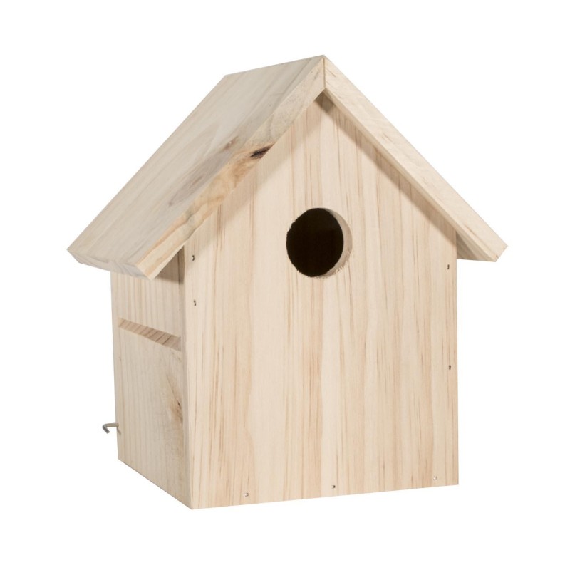 Lęgówka dla ptaków, drewniana, 17x15,5x20,5cm, do montażu, farby w zestawie