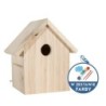 Lęgówka dla ptaków, drewniana, 17x15,5x20,5cm, do montażu, farby w zestawie