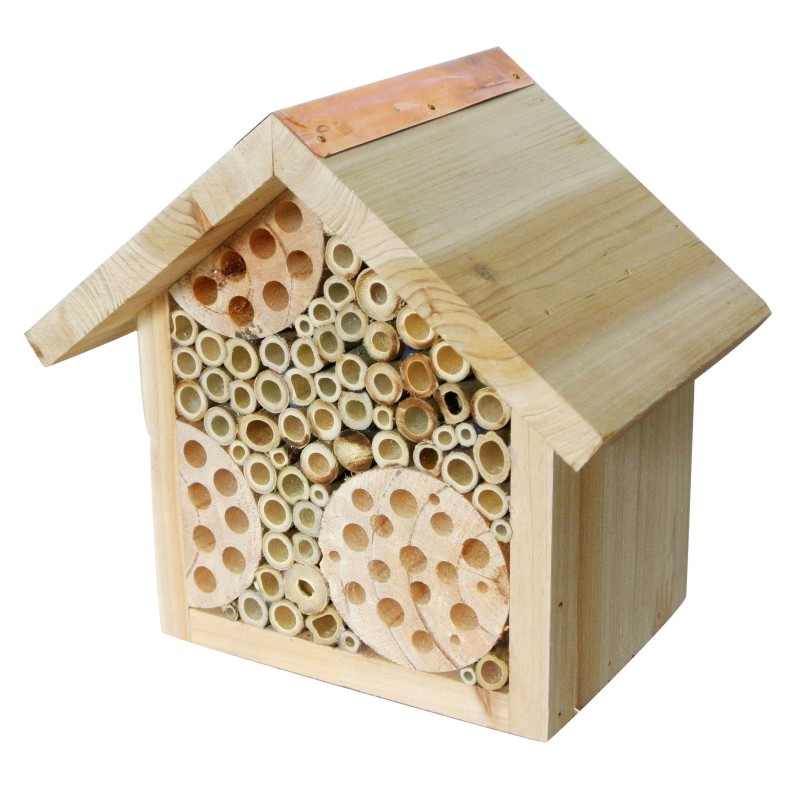 Domek dla insektów, drewniany, 21x19x20cm