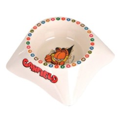Garfield, miska z melaminy dla kota, biała/szara