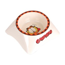 Garfield, miska z melaminy dla kota, biała/szara